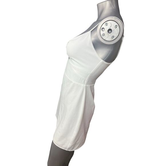Abercrombie & Fitch Mini Sheath Tank Dress Small White Cutout Keyhole Party - Picture 4 of 9